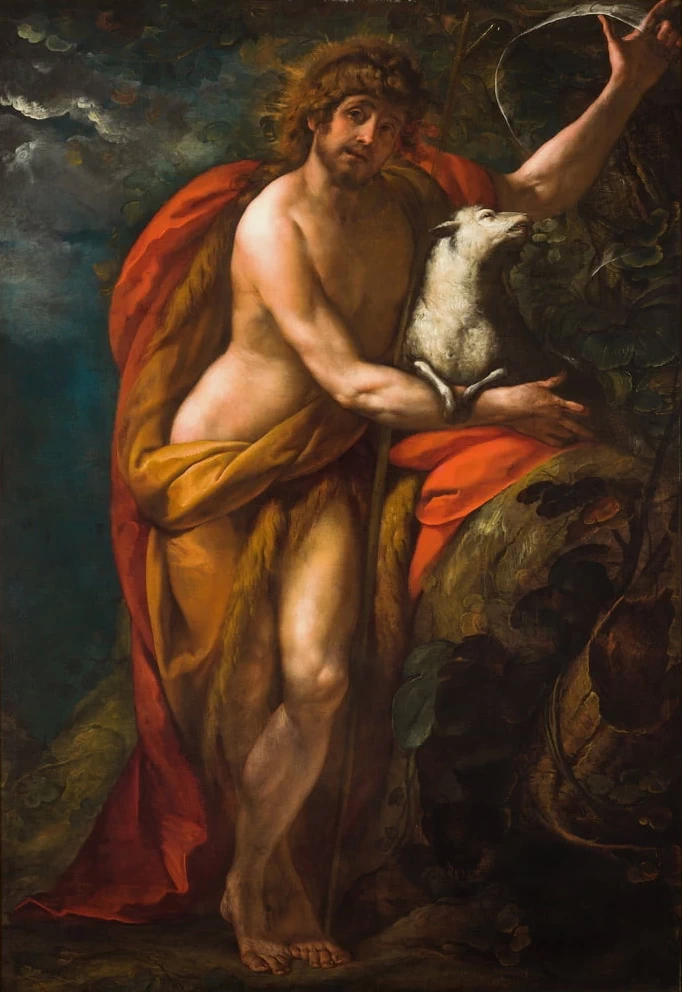  144-San Giovanni Battista nel deserto - Musei di Strada Nuova, Palazzo Bianco, Genova 